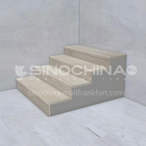 Natural beige classic European marble staircase M-J099X